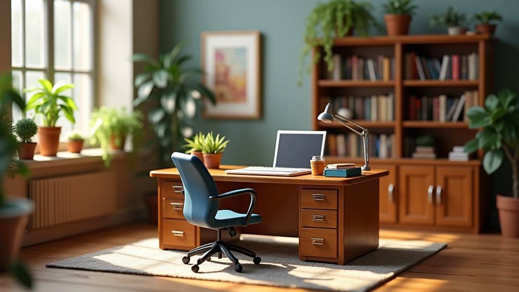 Détails d'accessoires de bureau miniature avec clavier, stylos et trombones