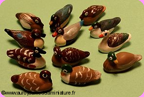 ANIMAUX miniatures - CANARD miniature 1/12, 
Vendu à l'unité