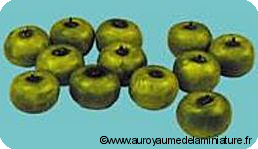 FRUITS miniatures 1:12
- Grosse POMME verte  => Vendue à l' Unité 