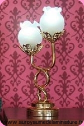 LUMINAIRE miniature 1:12
- LED / LAMPE miniature 2 BULBES