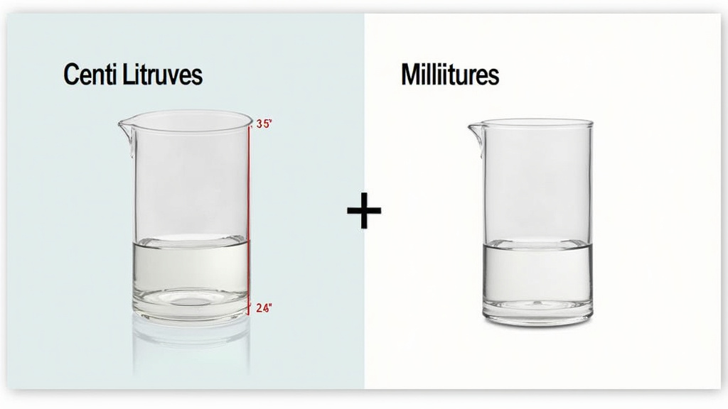 Illustration des unités de mesure en volume