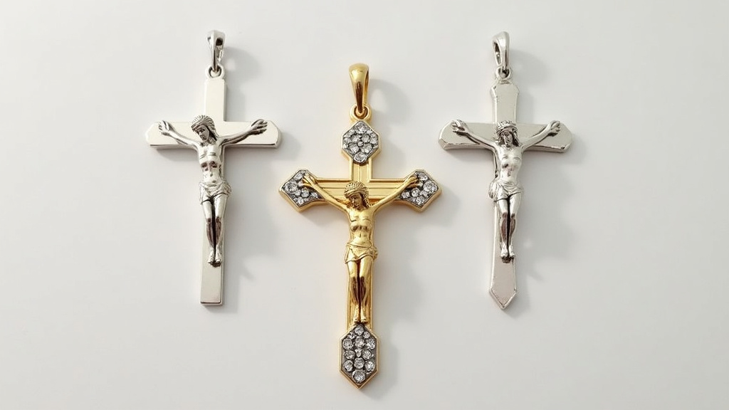 Une croix de baptême au design épuré, moderne et sobre.
