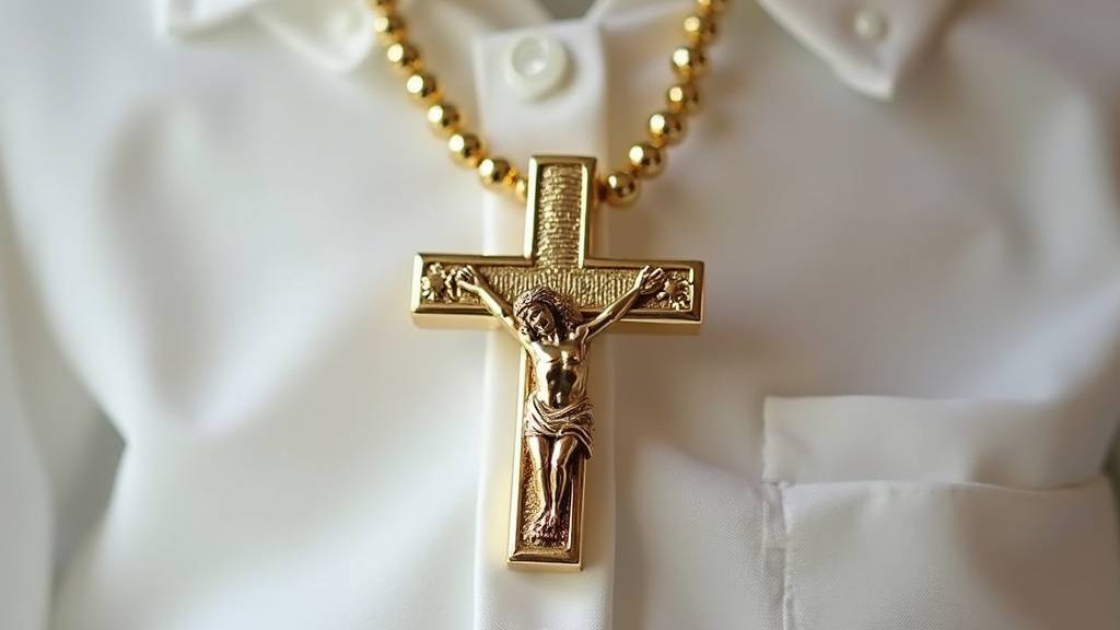 Illustration d'une croix simple, symbole de foi et d'espoir.