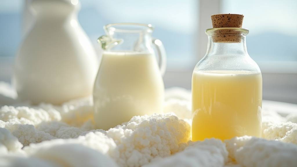 Sachet de lait maternel en décongélation dans un bol d'eau tiède