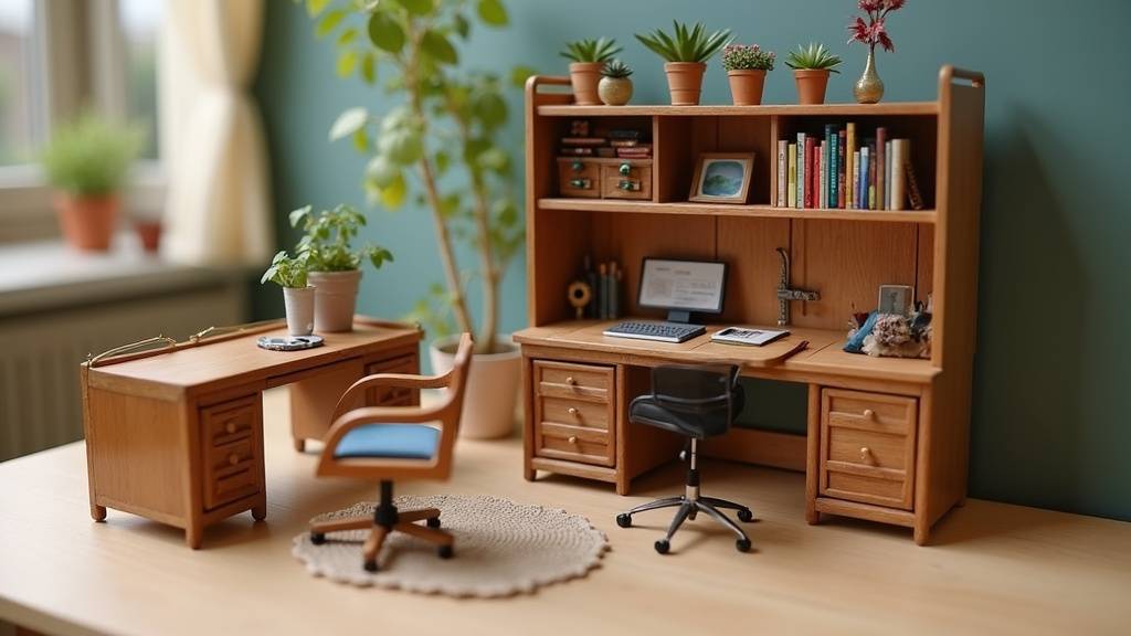 Comparaison des échelles de miniatures de bureau 1:12, 1:24 et 1:48