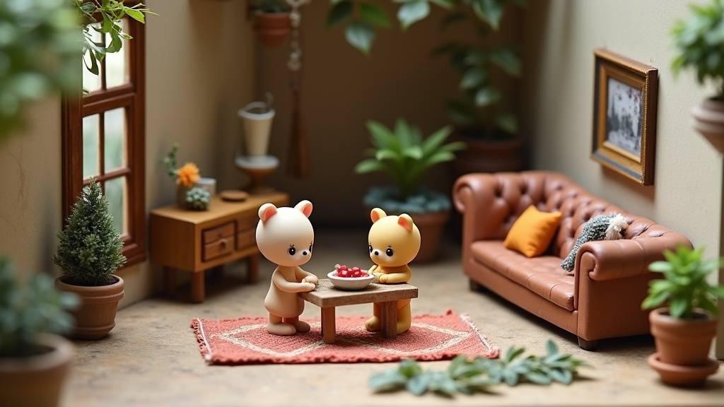 Éclairage créatif pour vitrine miniature avec LED