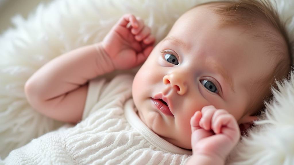 Enfant jouant avec des lettres, dont la lettre I