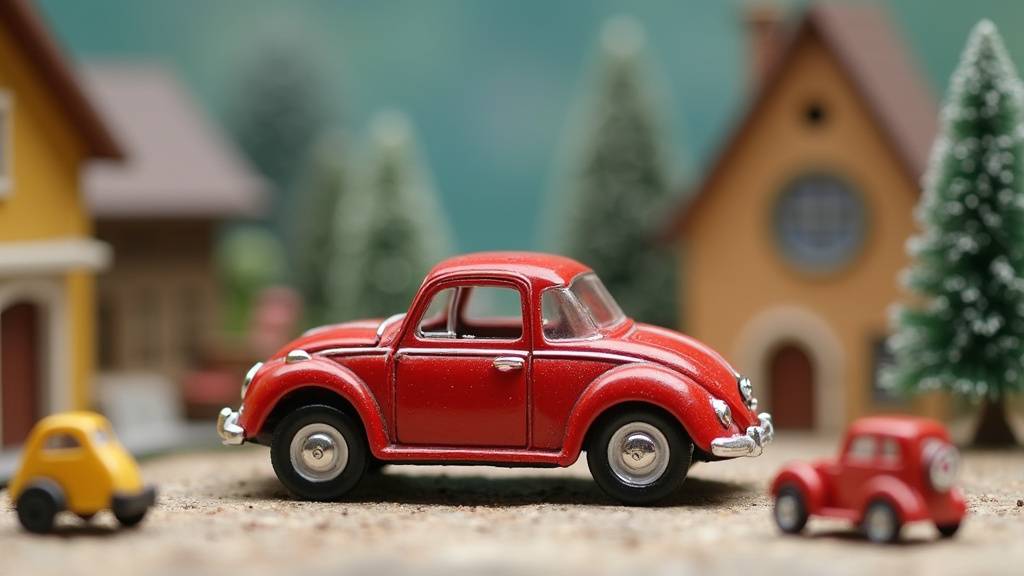 Collection de jouets miniatures de différentes échelles