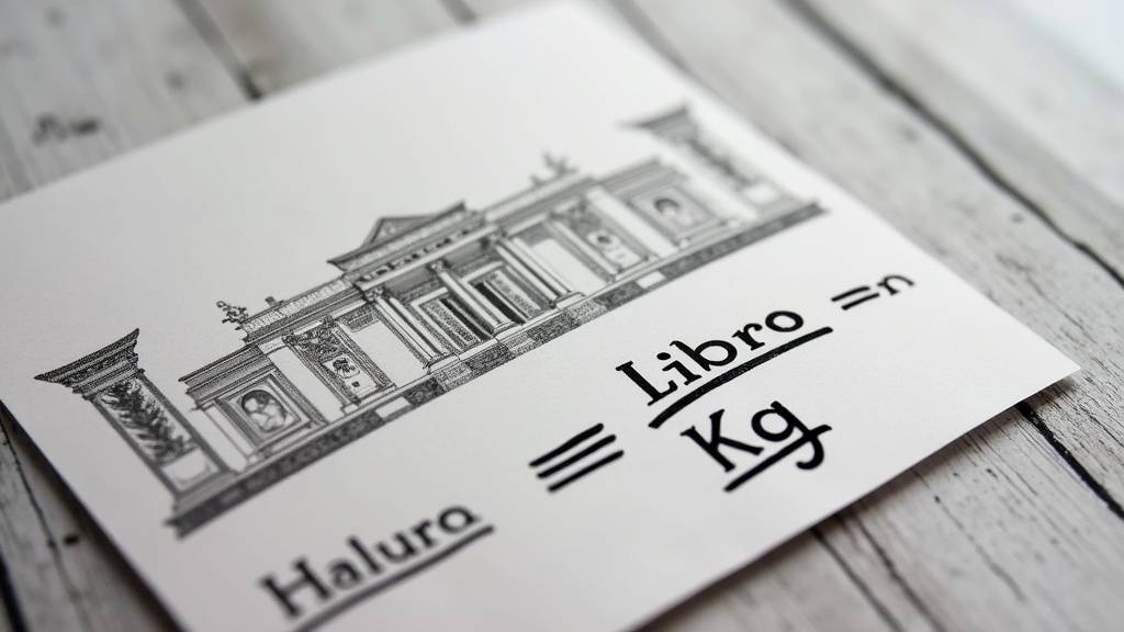Ancienne mesure en livres - illustration historique