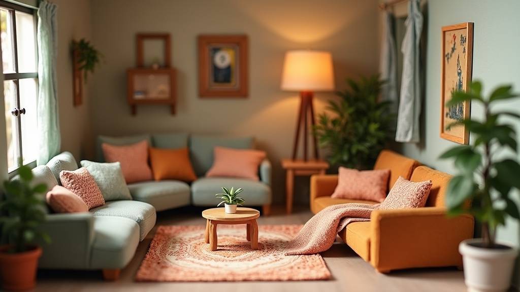 Espace de vente de miniatures d'occasion avec étiquettes de prix