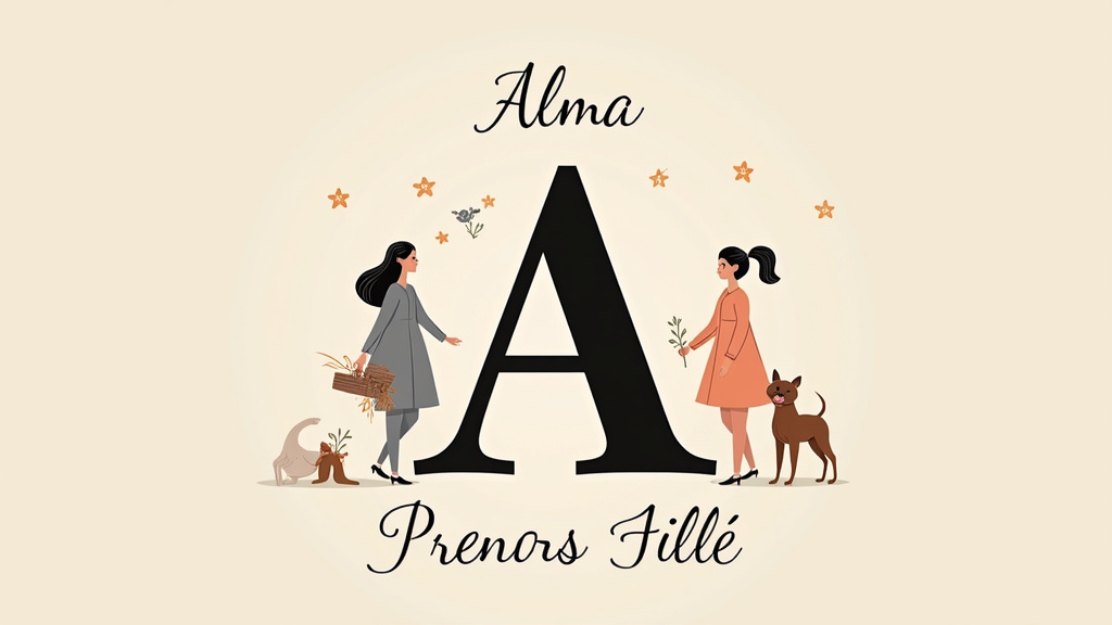 Une petite fille dessinant des lettres, symbolisant la pérennité des prénoms en A.