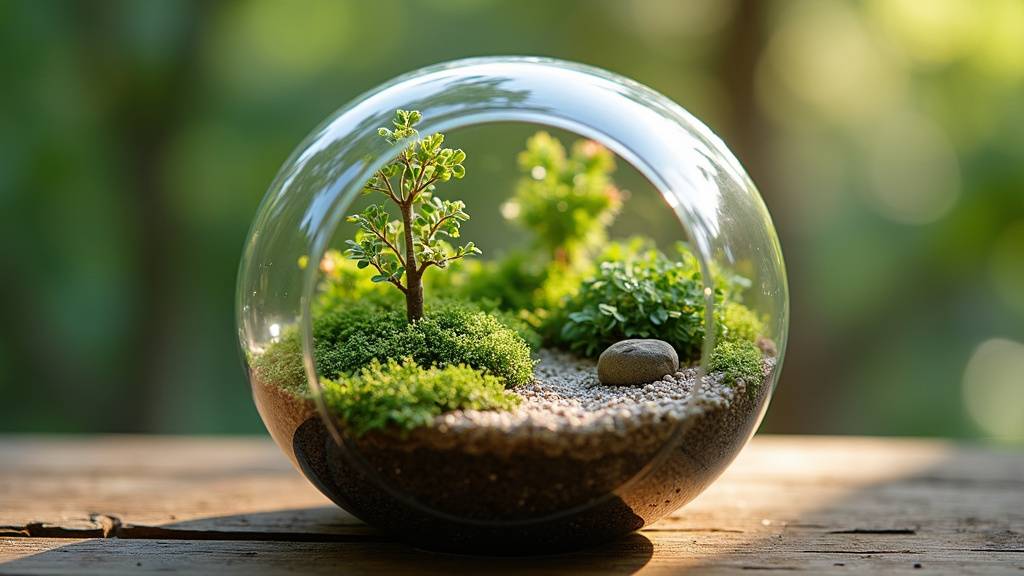 Collection de plantes miniatures pour jardin miniature