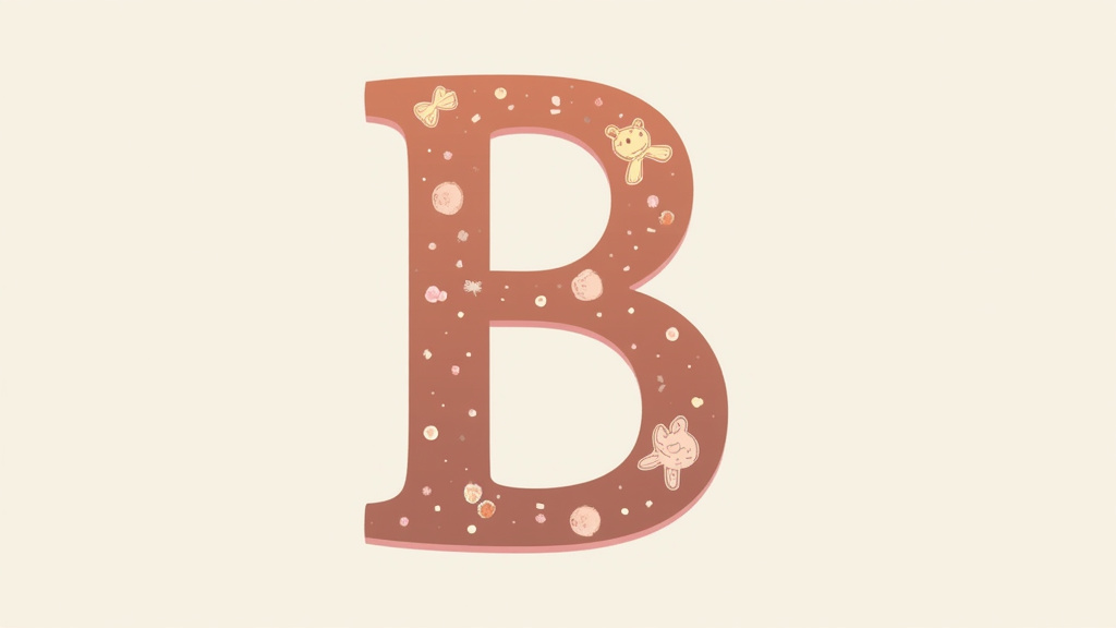 Illustration de prénoms de fille en B