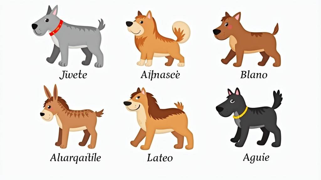 Illustration de prénoms masculins en S