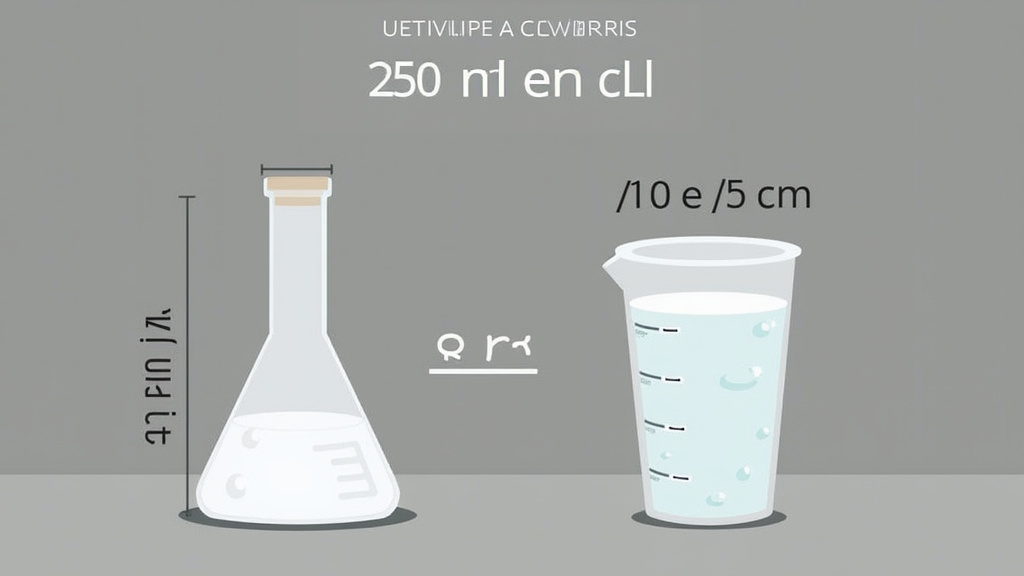 Unités de mesure des liquides - mL et cL
